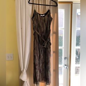 Lush rainbow midi dress